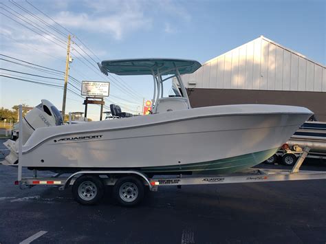 Aquasport boats - Dec 11, 2019 · Aquasport is back. First appearing in America’s fishing waters in the ’60s, the brand is now a division of Ebbtide Holdings, building center-console, dual-console and bay boats. The ruggedly built boats are classically styled to match the needs of owners, whether they’re eyeing a day afloat skiing, cruising or fishing. Aquasport 2500 CC 